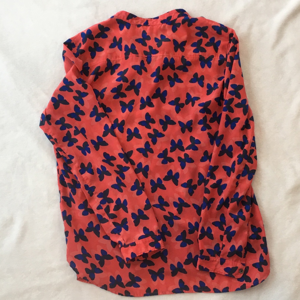 Gap Butterfly Button Down Blouse/Long Sleeved Shi… - image 3